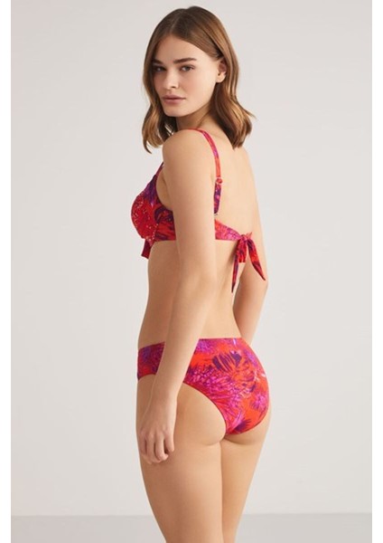 Çıkarılabilir Push Up Lı Kalın Kenarlı Aısso Desenli Dolgulu Bikini Takımı fiyatları