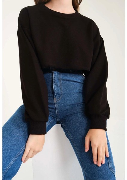 3 Iplik Crop Sweatshirt fiyatları