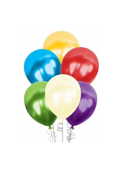 Karışık Metalik Balon Pako Baskısız 12 " 100LÜ