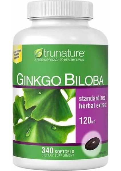 Ginkgo Biloba 120 Mg 340 Softgels