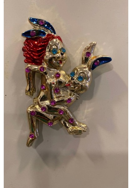 Magnet Playboy Tavşan Eroti K Figürlü Taşlı Metal 4 Lü Mıknatıs Magnet Set fiyatları