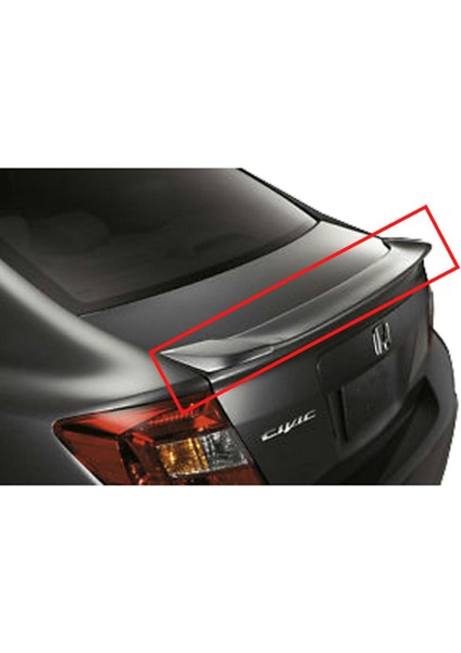 Cıvıc Fb7 Plastik Spoiler Beyaz Boyalı