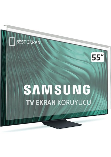 Samsung 55QN85D Tv Ekran Koruyucu - Samsung 55" Inç 139 cm QE55QN85DBTXTK Neo QLED Kırılmaz Koruyucu
