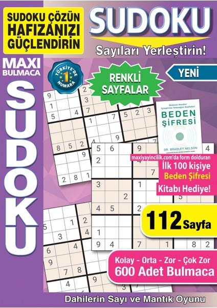 Bulmaca Sudoku 2. Sayı – 2024