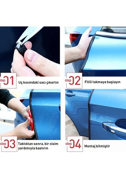 Opel Cascada/combo/corssland Lüx Oto Kapı Koruyucu Fitil 4 Metre