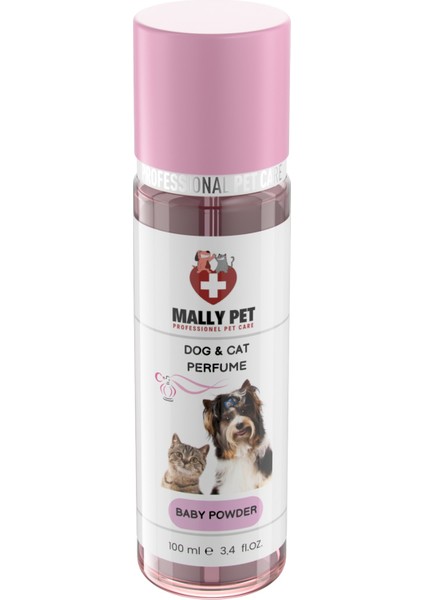 Mally Pet Professionel Pet Care Bebek Pudrası Kokulu Kedi ve Köpek Parfümü 100 ml