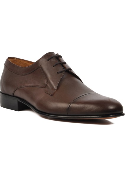 Premium 00445 Kahve Deri Erkek Klasik Ayakkabı modelleri