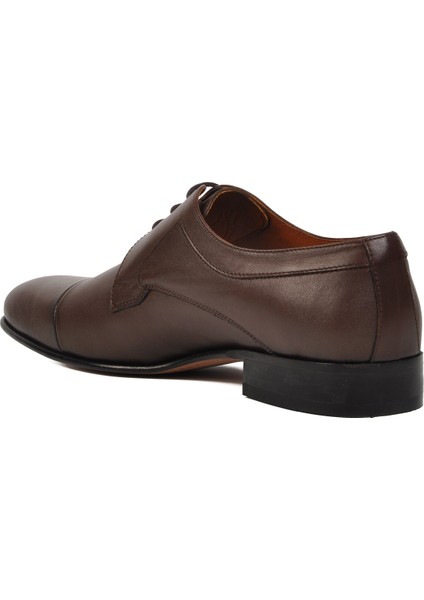 Premium 00445 Kahve Deri Erkek Klasik Ayakkabı fırsatları