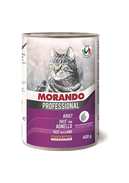 Professional Pate Kuzu Etli Yetişkin Kedi Konservesi 6 Adet 400 gr