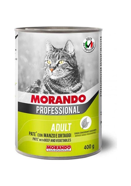 Professional Pate Biftekli ve Sebzeli Yetişkin Kedi Konservesi 6 Adet 400 gr