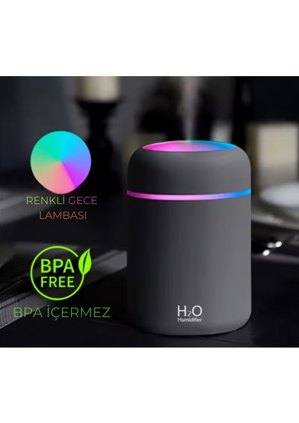 Taşınabilir Ultrasonik Hava Nemlendirici Buhar Makinesi ve Aroma Difüzörü fiyatları