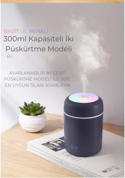 Taşınabilir Ultrasonik Hava Nemlendirici Buhar Makinesi ve Aroma Difüzörü modelleri