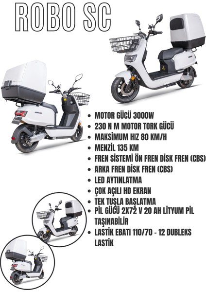Robo-Sc Elektrikli Kurye Motoru