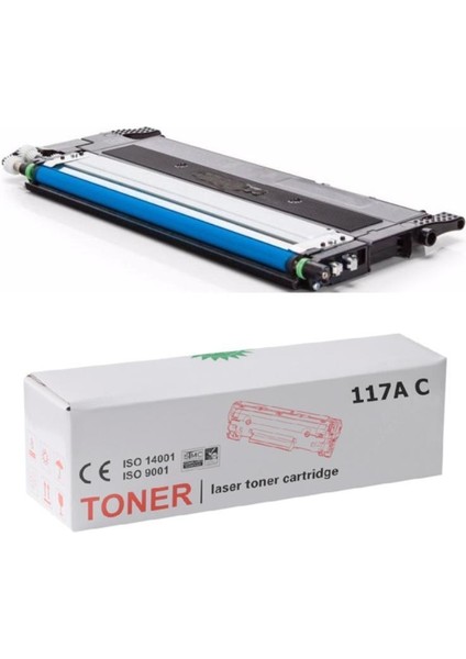 Hp Uyumlu W2071A (117A) Mavi Çipsiz Muadil Toner