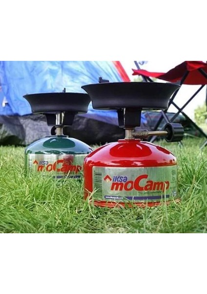 Iksa Mocamp Kamp Ocağı + Rüzgarlık + ayaklık + Çakmak Gazı 4'lü Set modelleri