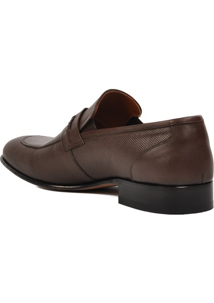 Premium 02466 Kahve Deri Erkek Klasik Ayakkabı fırsatları