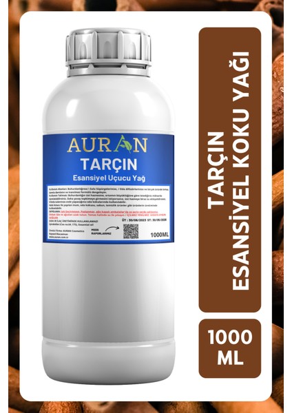 Tarçın Esansiyel Uçucu Yağ Esans Koku Yağı Hobi Esans Mum Sabun Oda Kokusu 1000ML