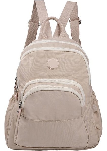 Kaliteli Klınkır Hafif Su Geçirmez Kumaş Sırt Çantası Krem fiyatları