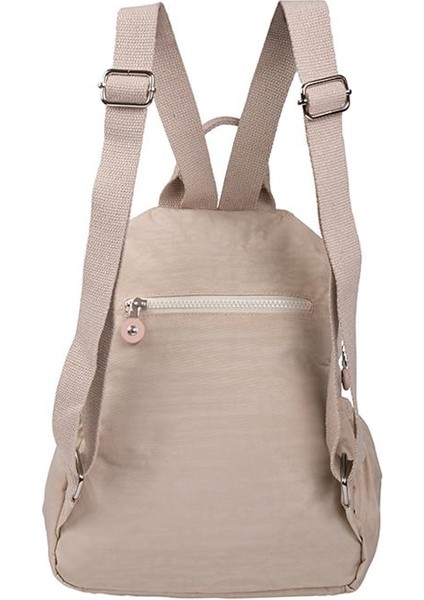 Kaliteli Klınkır Hafif Su Geçirmez Kumaş Sırt Çantası Krem fırsatları
