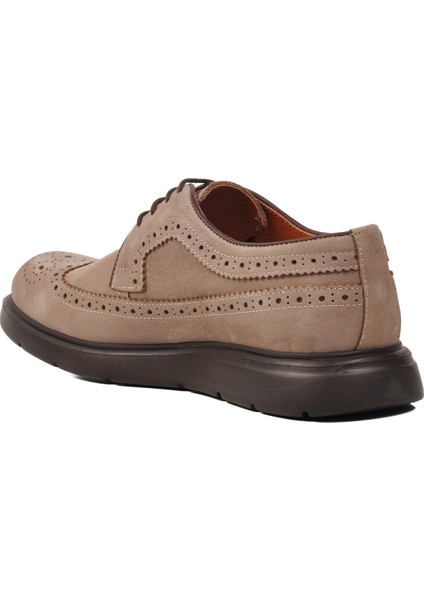 Premium 33281 Vizon Nubuk Deri Erkek Casual Ayakkabı fırsatları