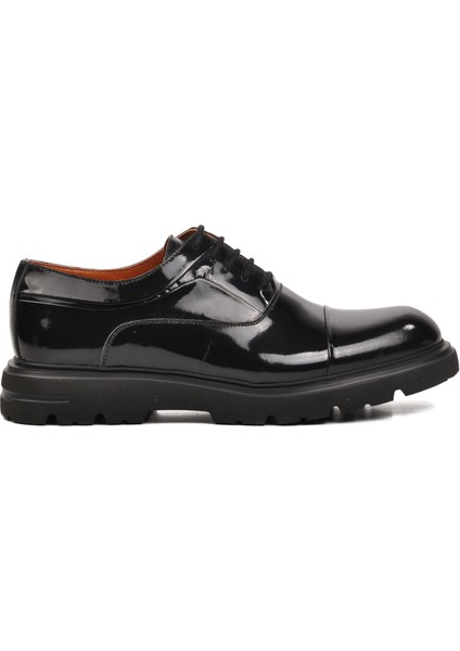 Premium 33283 Siyah Rugan Deri Erkek Casual Ayakkabı