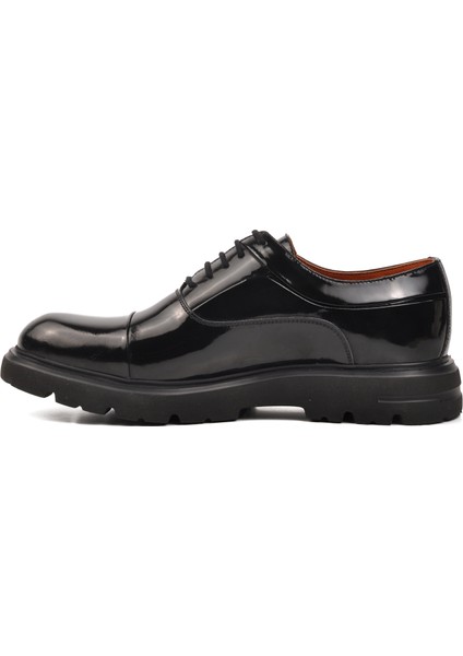 Premium 33283 Siyah Rugan Deri Erkek Casual Ayakkabı