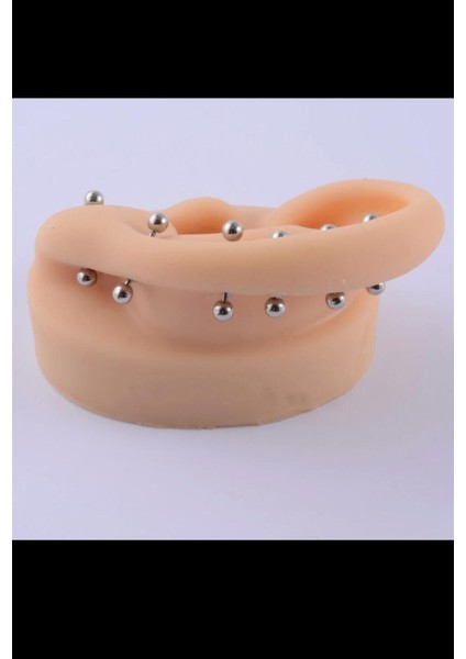 5 Adet Iki Ucu Top Piercing Küpe