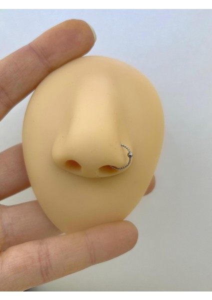16L Cerrahi Çelik Burun Dudak Kulak Tragus Kıkırdak Uyumlu Ince Halka Hızma Piercing fırsatları
