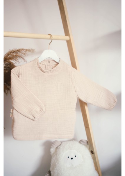 4 Kat Müslin Pamuk Erkek Çocuk Sweatshirt-Pantolon Takım fırsatları