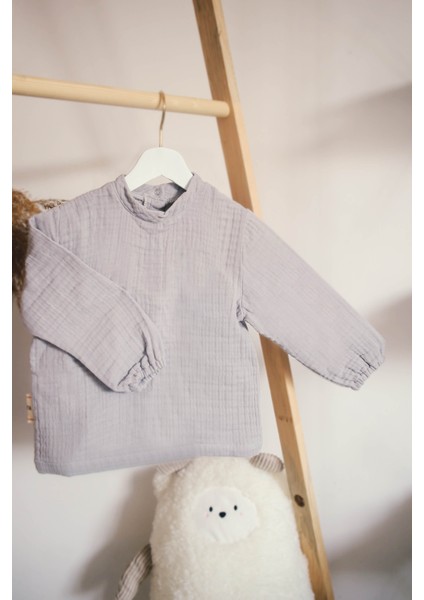 4 Kat Müslin Pamuk Erkek Bebek - Çocuk Sweatshirt