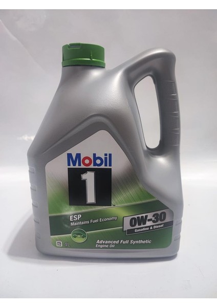 1 Esp 0W-30 Tam Sentetik Motor Yağı 4 Litre Üretim : 2023