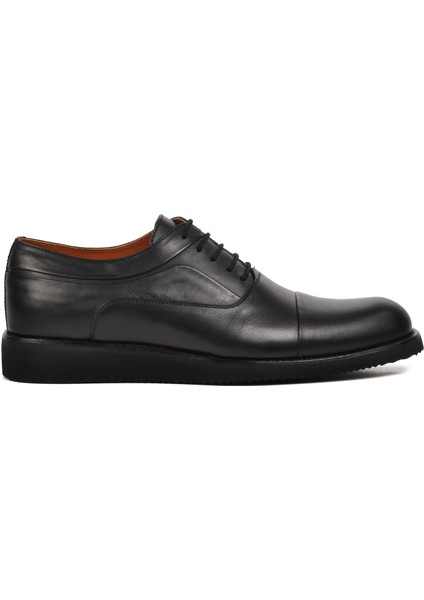 Premium 32944 Siyah Deri Erkek Casual Ayakkabı