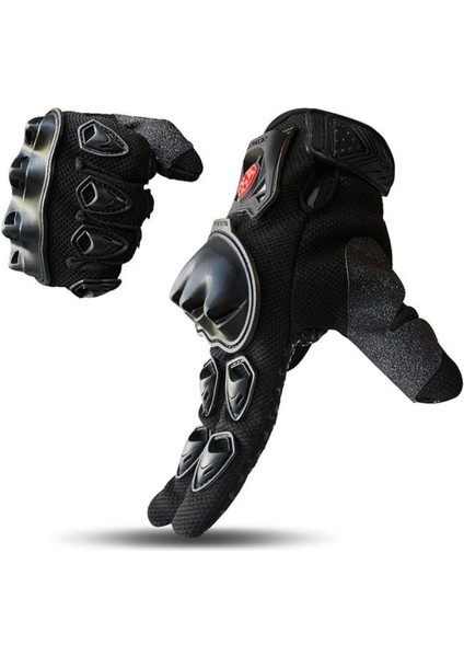 Motosiklet Kadın Eldiveni Sert Plastik Full Koruma Kaydırmaz Kumaş Womeni Motor Eldiven Black fiyatları