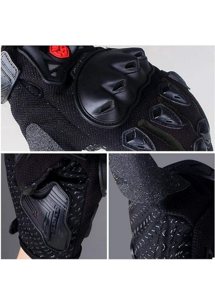 Motosiklet Kadın Eldiveni Sert Plastik Full Koruma Kaydırmaz Kumaş Womeni Motor Eldiven Black modelleri