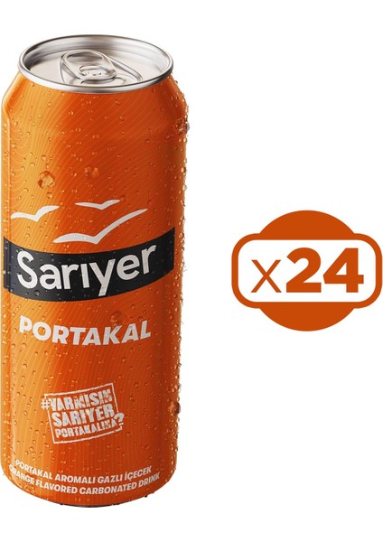 Portakal Aromalı Gazoz 330ML x 24 Adet