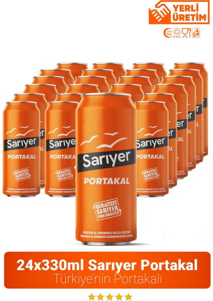 Portakal Aromalı Gazoz 330ML x 24 Adet