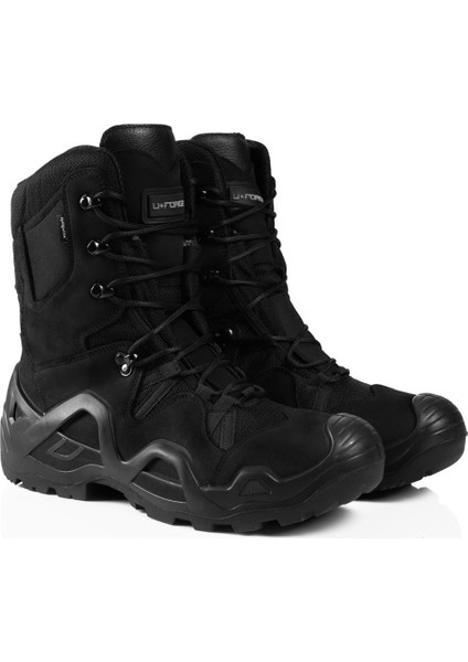 Quantum (Sympatex) Model Siyah Su Geçirmez Tactical Outdoor Askeri Fermuarlı nubuk bot