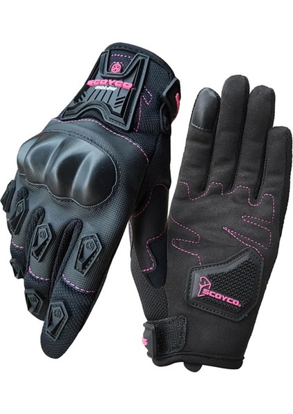 Motosiklet Kadın Eldiveni Full Koruma Telefon Dokunmatik Özellikli Motor Women Eldiven