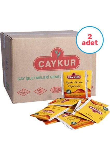 2 Adet Altın Süzen Bardak Poşet Çay 1000'LI