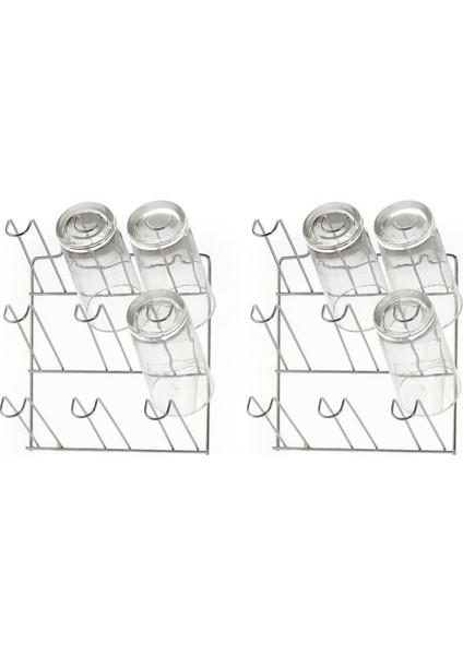 Bardak Düzenleyici Askı ve Kurutmalık 2 Adet Bulasıklık Duvar Monte 19X12X24CM