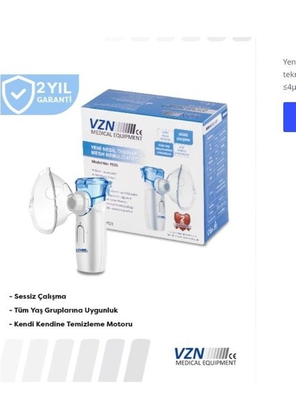 Mesh Nebulizatör - YS35 fiyatları