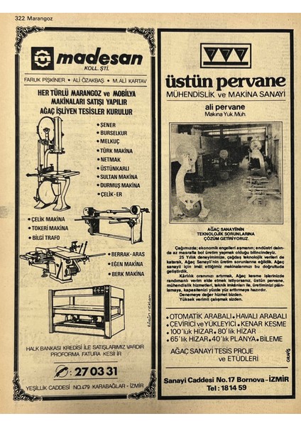 Izmir 1982-1983 Meslek Reklam Ilanı Efemera S321
