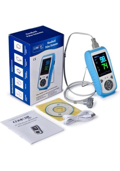 Comfort Plus El Tipi Yetişkin Pulseoksimtre (Hem Pilli Hem Şarjlı)
