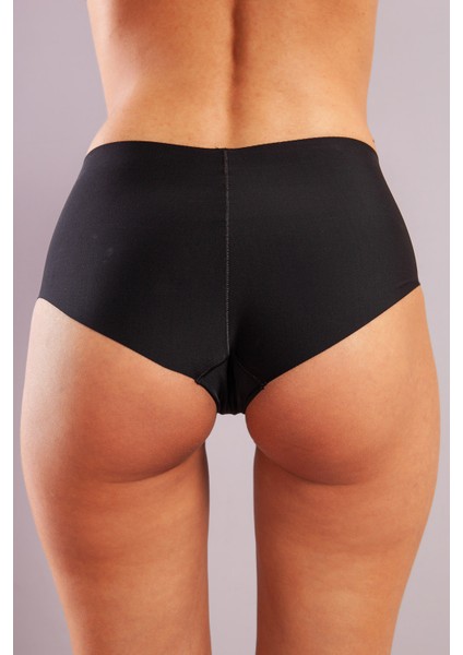 Gırdle A Plus Siyah Dikişsiz Slip Corset Korse Külot