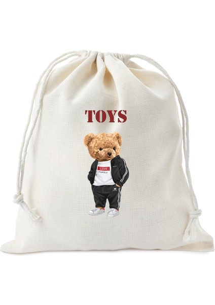 Teddy Bear Ham Bez Oyuncak Kesesi (35*25)