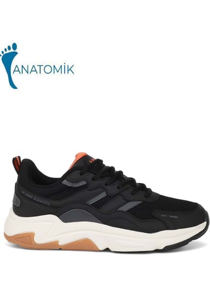 1981-TIONA Anatomik Tabanlı Erkek Günlük Sneakers Ayakkabı NKT01981-SIYAH Gri-40