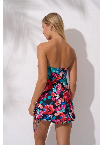 Boyundan Bağlamalı Sırtı Açık Soft Straplez Elbise Mayo fiyatları