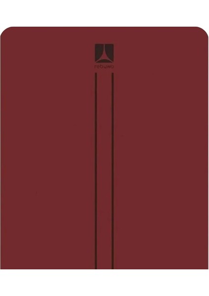 Çift Çizgi Tasarımlı 5mm Kauçuk Yoga Mat Pilates Mat Bordo