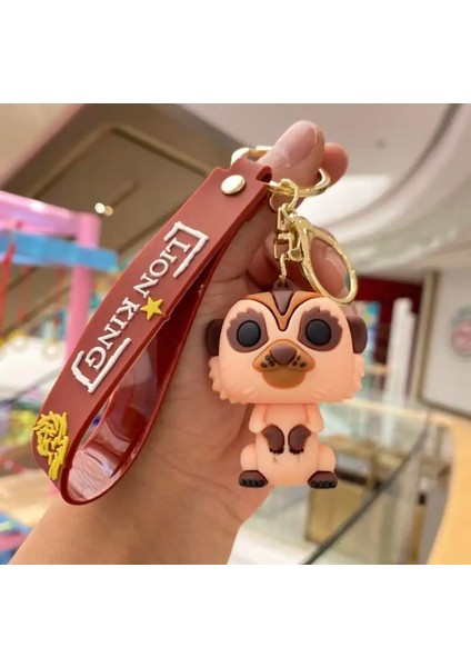 Disney Simba Karakterleri Timon Silikon Anahtarlık Çanta Süsü
