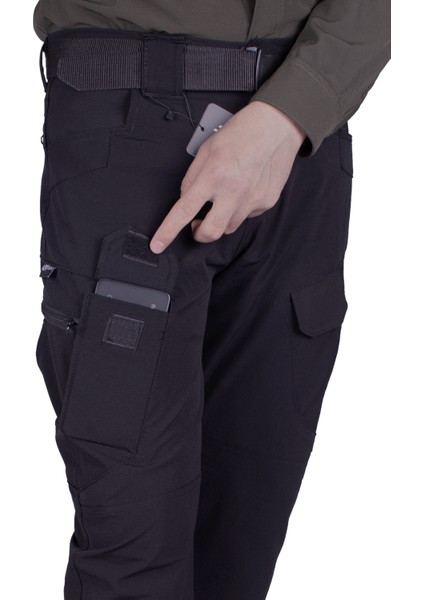 Tactical Taktik Pantolon Outdoor  Cep Esnek ve Hafif Malzeme Likrali (Mevsimlik)-siyah